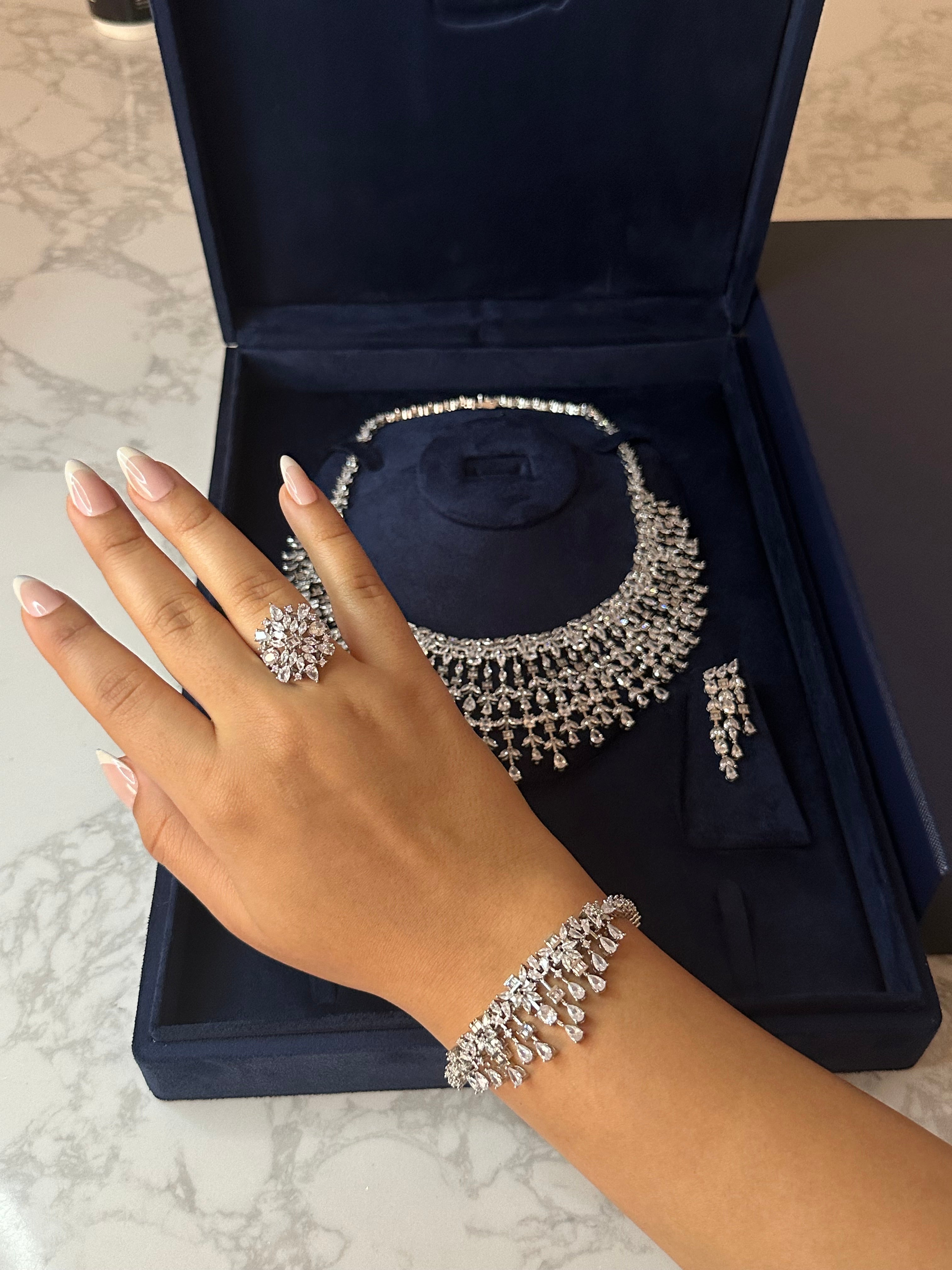 Laila set, silver