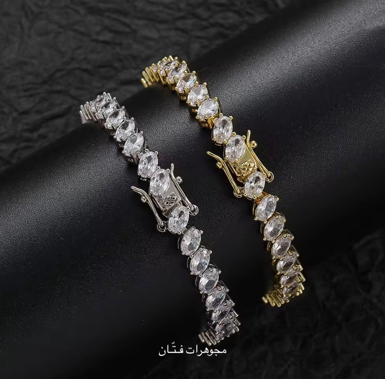 سوار Brass Tennis فضي
