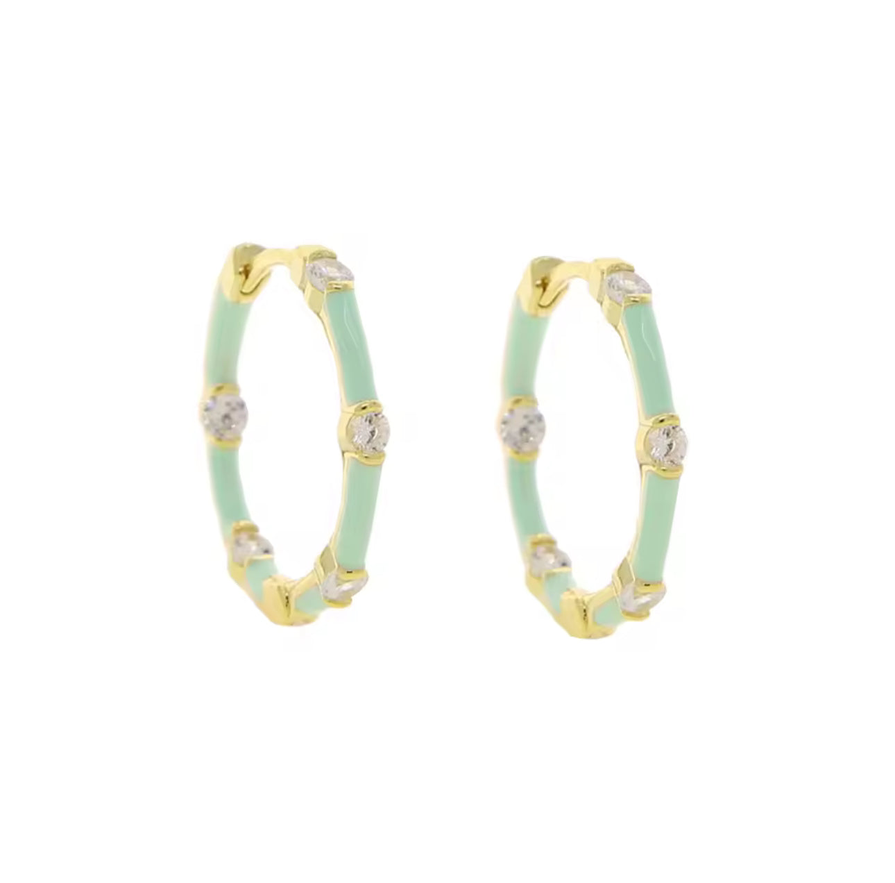 Enamel Earrings
