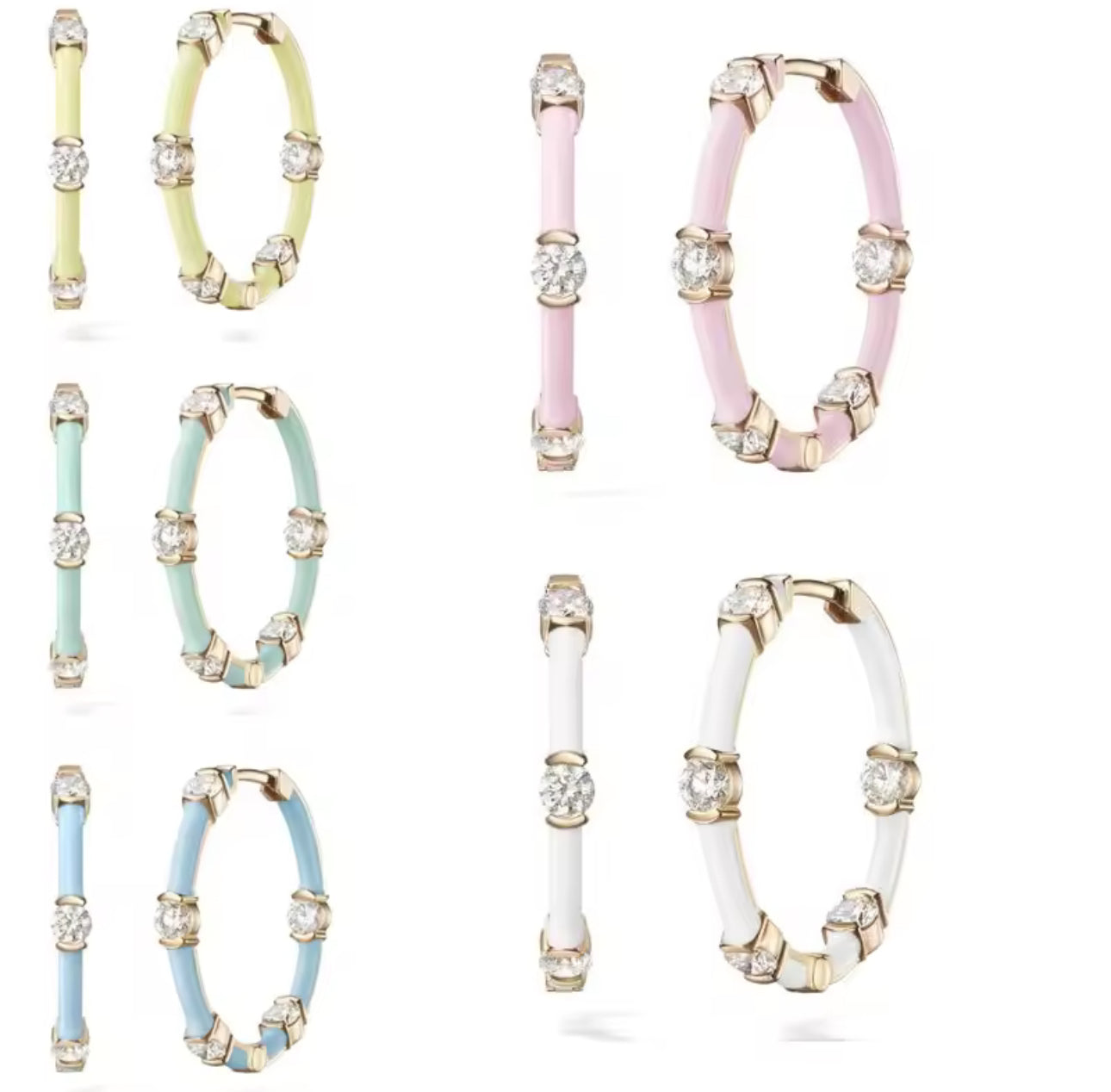 Enamel Earrings