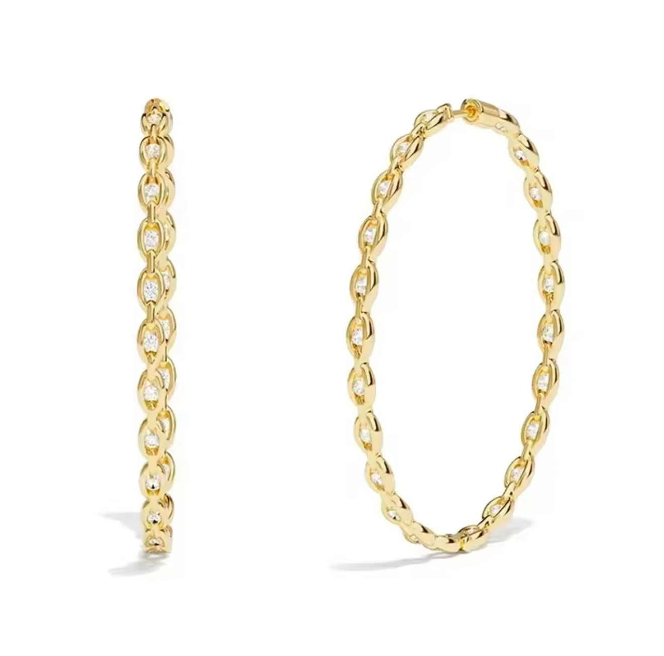 Aura chain earrings