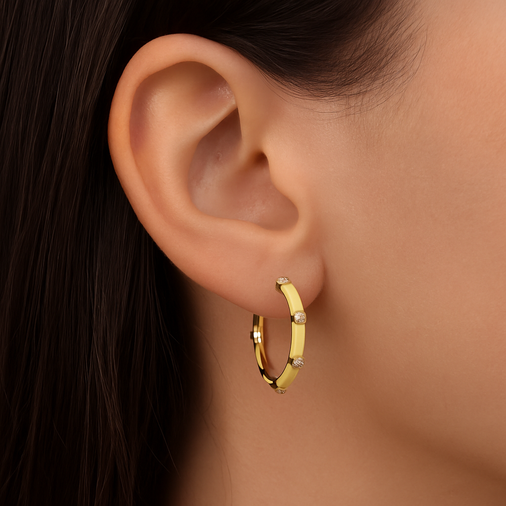 Enamel Earrings